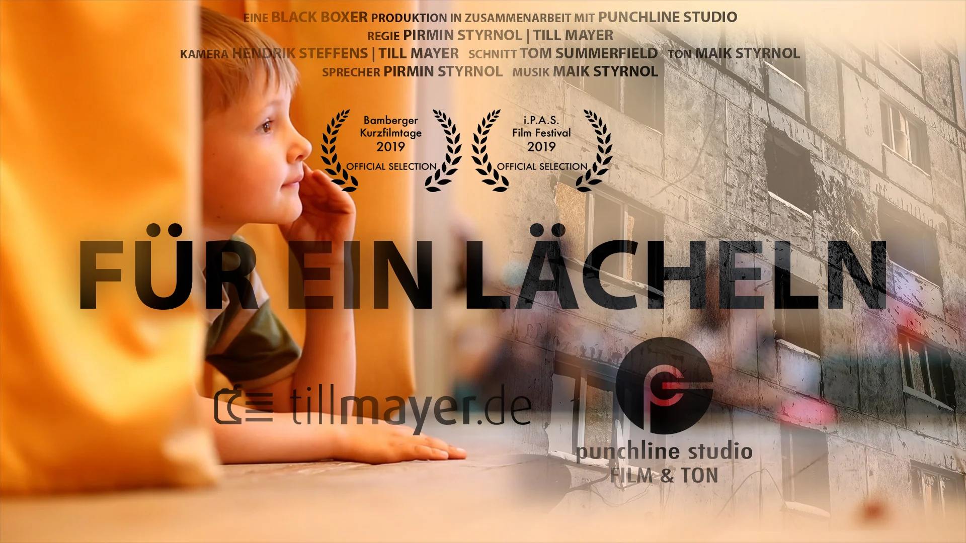 Filmplakat „Für ein Lächeln“ mit Credits